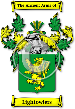 Lightowlers Family Crest Download (jpg) Legacy Series - 150 DPI