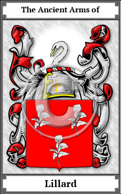 Lillard Family Crest Download (JPG)  Book Plated - 150 DPI