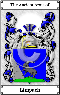 Limpach Family Crest Download (JPG)  Book Plated - 150 DPI