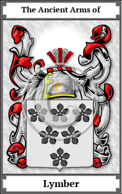 Lymber Family Crest Download (JPG) Book Plated - 600 DPI
