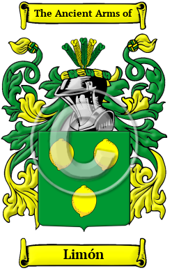 Limón Family Crest Download (JPG) Heritage Series - 300 DPI