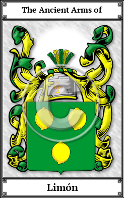 Limón Family Crest Download (JPG) Book Plated - 150 DPI
