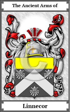 Linnecor Family Crest Download (JPG)  Book Plated - 150 DPI