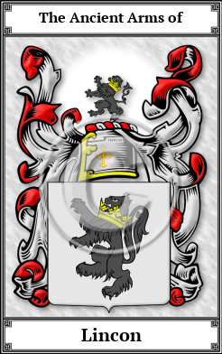 Lincon Family Crest Download (JPG)  Book Plated - 150 DPI