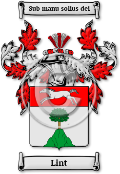 Lint Family Crest Download (JPG) Legacy Series - 300 DPI
