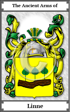 Linne Family Crest Download (JPG) Book Plated - 600 DPI