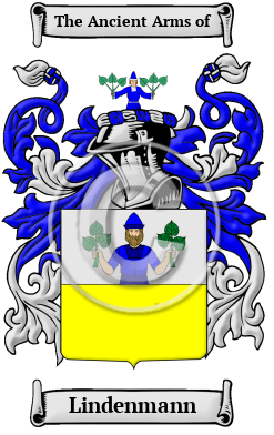 Lindenmann Family Crest/Coat of Arms