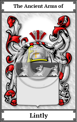 Lintly Family Crest Download (JPG)  Book Plated - 150 DPI