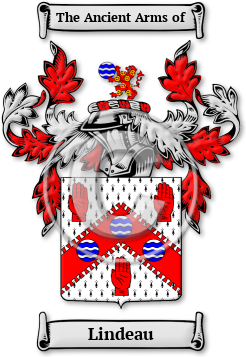 Lindeau Family Crest Download (jpg) Legacy Series - 150 DPI