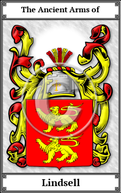 Lindsell Family Crest Download (JPG) Book Plated - 600 DPI