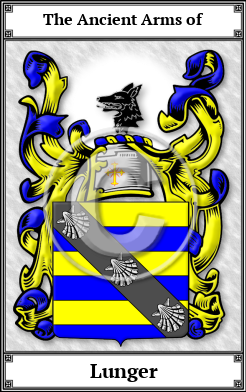Lunger Family Crest Download (JPG)  Book Plated - 150 DPI
