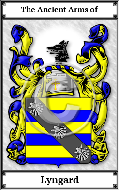 Lyngard Family Crest Download (JPG) Book Plated - 600 DPI