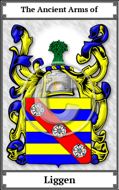 Liggen Family Crest Download (JPG)  Book Plated - 150 DPI