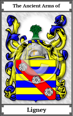 Ligney Family Crest Download (JPG)  Book Plated - 150 DPI