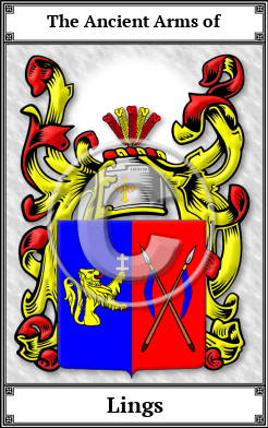 Lings Family Crest Download (JPG) Book Plated - 600 DPI