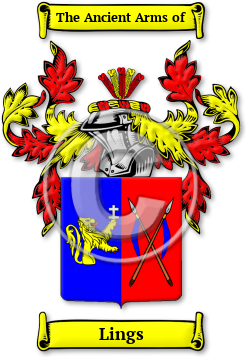 Lings Family Crest Download (JPG) Legacy Series - 600 DPI