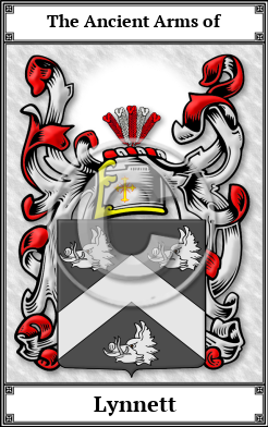 Lynnett Family Crest Download (JPG)  Book Plated - 150 DPI