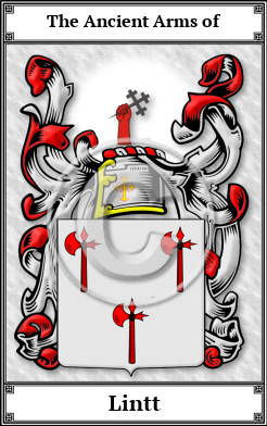 Lintt Family Crest Download (JPG)  Book Plated - 150 DPI