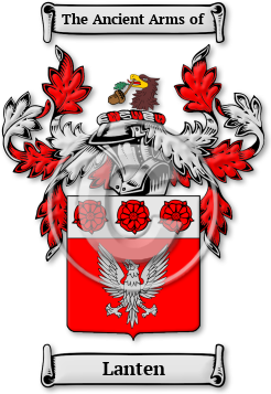 Lanten Family Crest Download (jpg) Legacy Series - 150 DPI