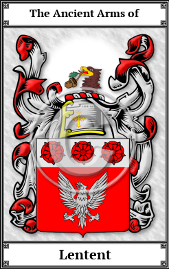 Lentent Family Crest Download (JPG)  Book Plated - 150 DPI