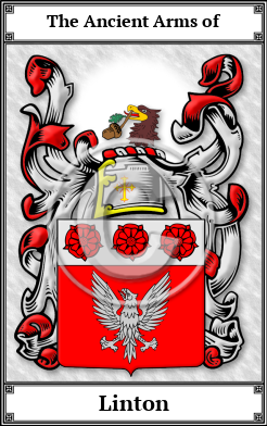 Linton Family Crest Download (JPG)  Book Plated - 150 DPI