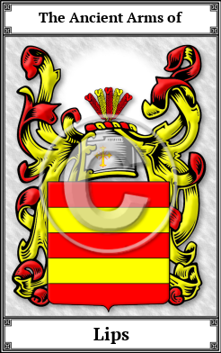 Lips Family Crest Download (JPG)  Book Plated - 150 DPI