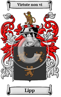 Lipp Family Crest Download (JPG) Heritage Series - 600 DPI