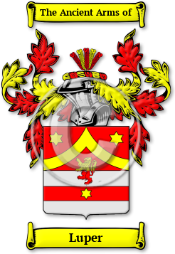 Luper Family Crest Download (jpg) Legacy Series - 150 DPI