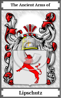 Lipschutz Family Crest Download (JPG) Book Plated - 600 DPI