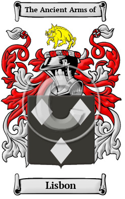 Lisbon Family Crest Download (jpg) Heritage Series - 150 DPI