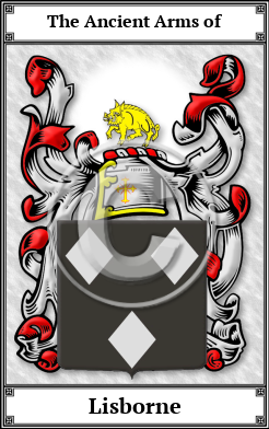 Lisborne Family Crest Download (JPG)  Book Plated - 150 DPI