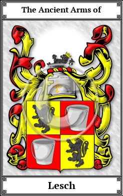 Lesch Family Crest Download (JPG)  Book Plated - 150 DPI