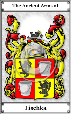 Lischka Family Crest Download (JPG)  Book Plated - 150 DPI