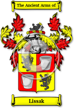 Lissak Family Crest Download (jpg) Legacy Series - 150 DPI