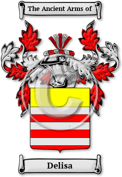 Delisa Family Crest Download (jpg) Legacy Series - 150 DPI