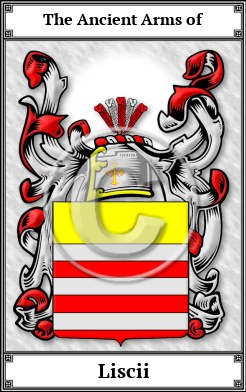 Liscii Family Crest Download (JPG) Book Plated - 600 DPI