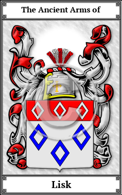 Lisk Family Crest Download (JPG)  Book Plated - 150 DPI