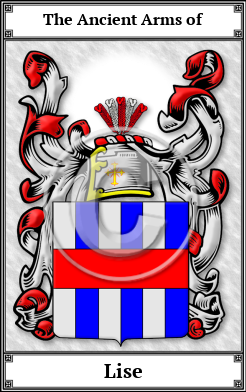 Lise Family Crest Download (JPG)  Book Plated - 150 DPI