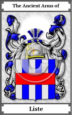 Liste Family Crest Download (JPG) Book Plated - 600 DPI