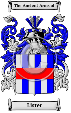 Lister Family Crest Download (JPG) Heritage Series - 300 DPI