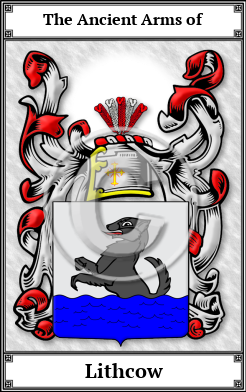 Lithcow Family Crest Download (JPG)  Book Plated - 150 DPI