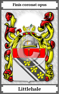 Littlehale Family Crest Download (JPG)  Book Plated - 150 DPI