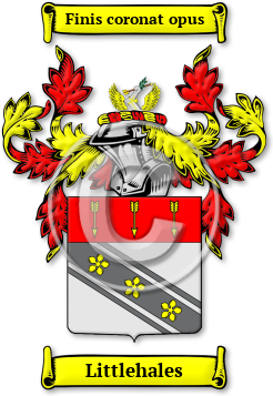 Littlehales Family Crest Download (jpg) Legacy Series - 150 DPI