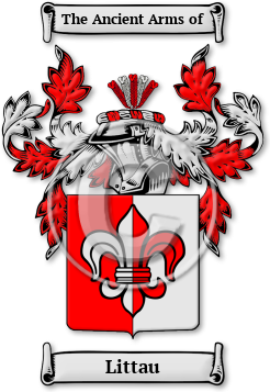 Littau Family Crest Download (JPG) Legacy Series - 600 DPI