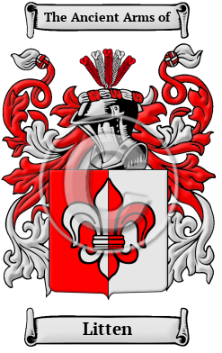 Litten Family Crest Download (JPG) Heritage Series - 600 DPI