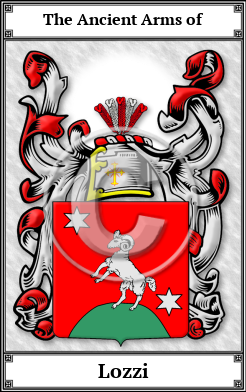 Lozzi Family Crest Download (JPG)  Book Plated - 150 DPI