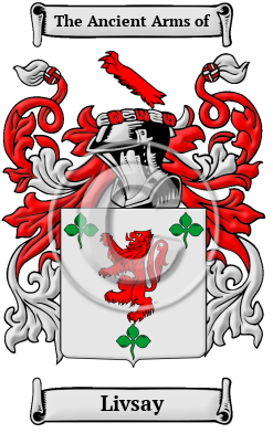 Livsay Family Crest/Coat of Arms