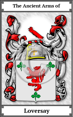 Loversay Family Crest Download (JPG)  Book Plated - 150 DPI