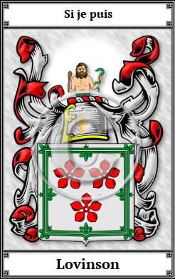 Lovinson Family Crest Download (JPG)  Book Plated - 150 DPI