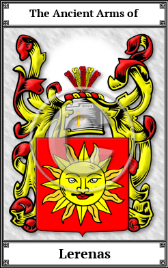 Lerenas Family Crest Download (JPG) Book Plated - 600 DPI